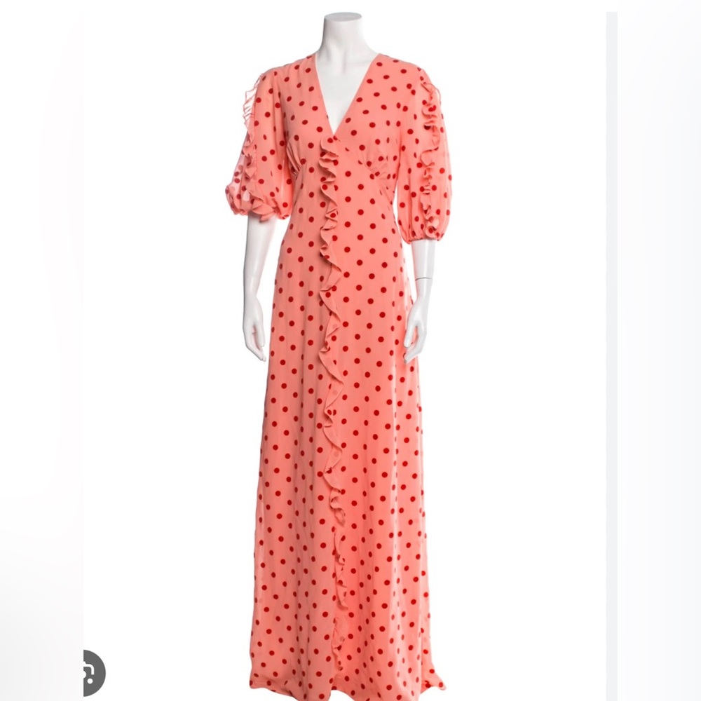 Pearl by Lela Rose Pink Polka Dot Dress w/ tags